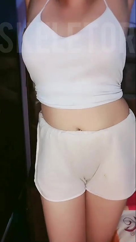 Monika Thakur Showing Deep Cleavage and Hanging Boobs with Almost Nipple Show on Tang