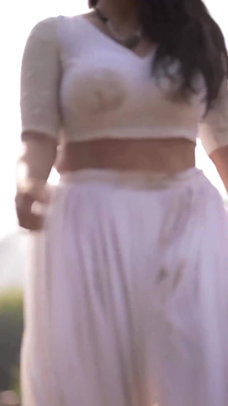 Honeyisac Sexy Jiggling big boobs in white dress