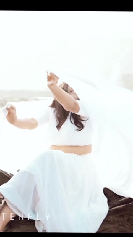 Honeyisac Sexy Jiggling big boobs in white dress