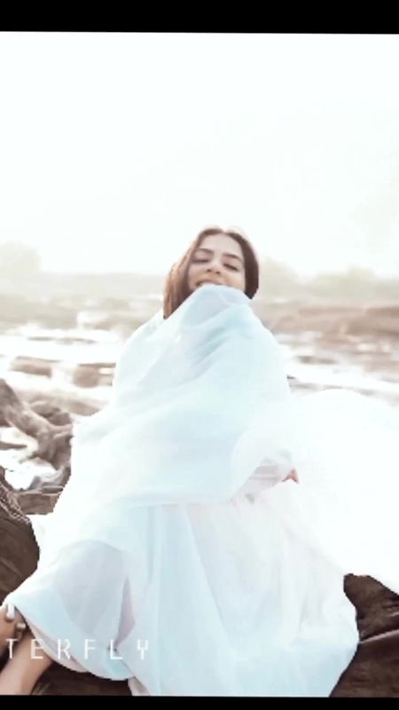 Honeyisac Sexy Jiggling big boobs in white dress