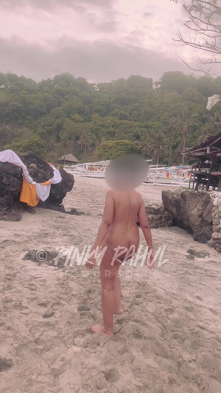 Pinky Rahul Roaming Full Naked on Beach during Day ~ Part I