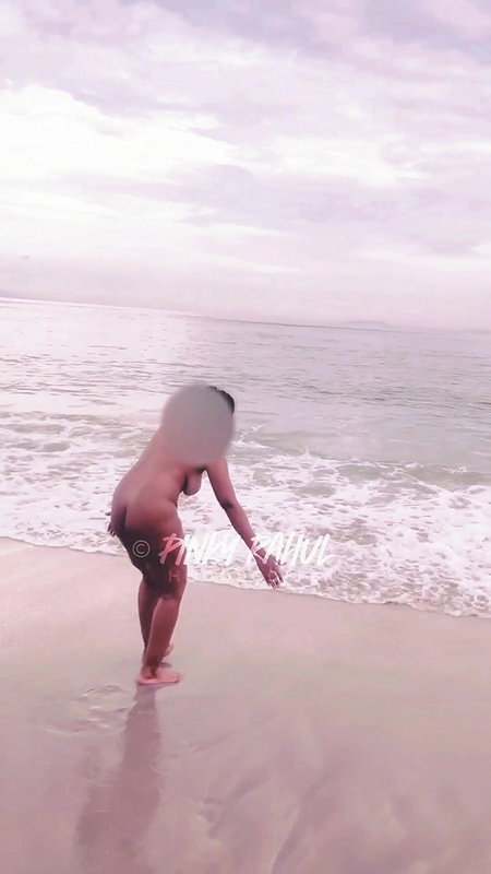Pinky Rahul Roaming Full Naked on Beach during Day ~ Part II