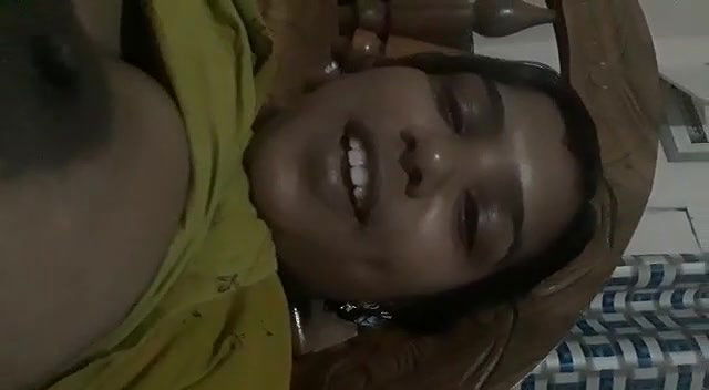 Indian Bhabhi Pressing Her Boobs