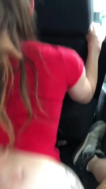 Girl In Top Banged From Behind In Back Seat Of Car
