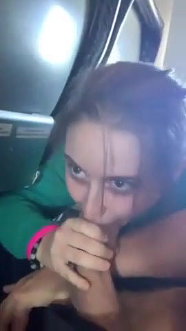 Cute Girl Dared To Blowjob In Vehicle During Traveling