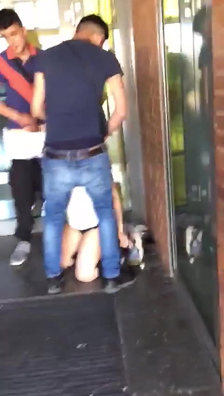 Nymphomaniac Girl Sucking Multiple Dicks Outside