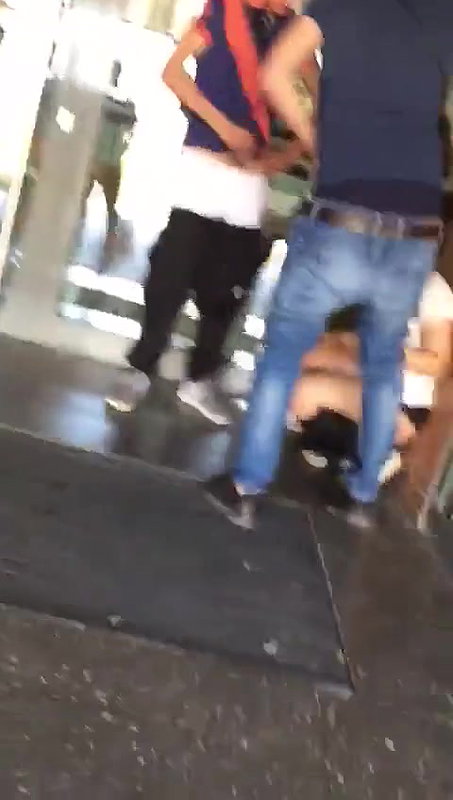 Nymphomaniac Girl Sucking Multiple Dicks Outside