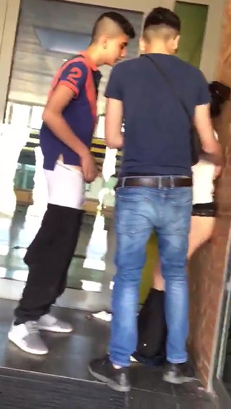 Nymphomaniac Girl Sucking Multiple Dicks Outside