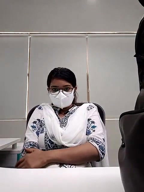 Cute Office Babe Fingering On Cam