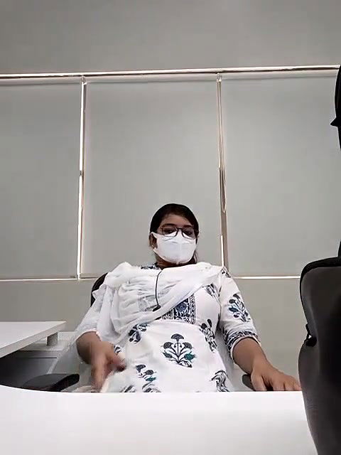 Cute Office Babe Fingering On Cam