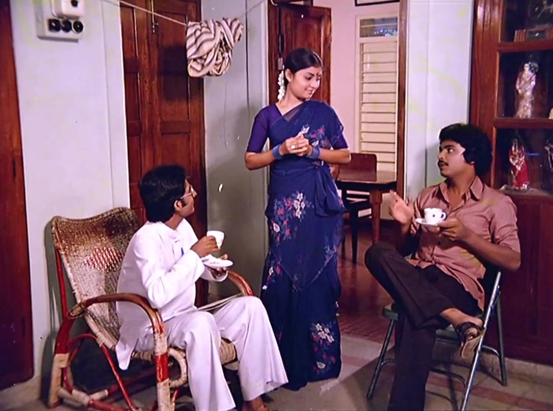 Beautiful Poornima and white bra