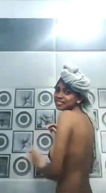 Cute Desi Video Call with Lover After Shower