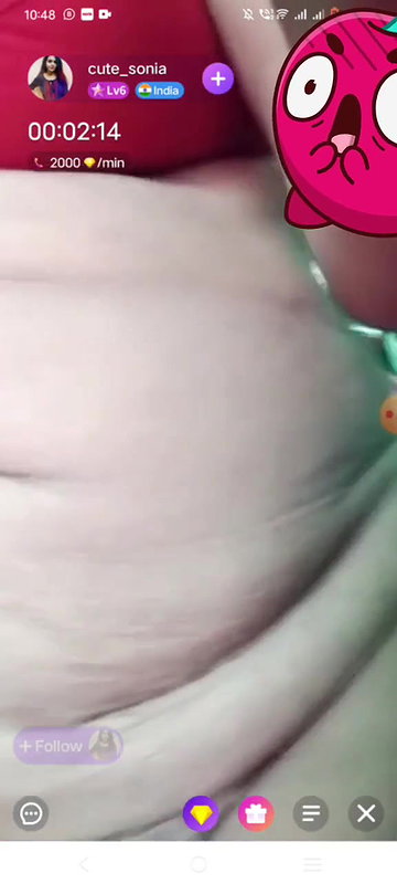 cute_sonia Showing Boob, Pussy & Asshole on PREMIUM 121 Chamet Live ~ with FACE