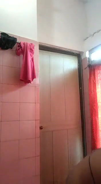 Desi Girl bathing for Lover