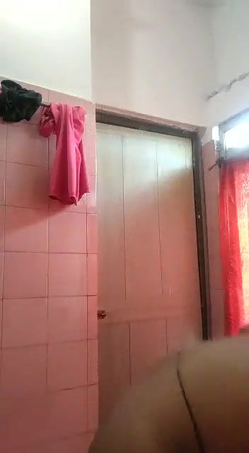 Desi Girl bathing for Lover