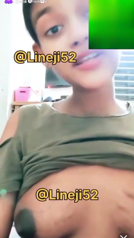 Saba Sheikh Boobs & Pussy Show on PREMIUM 121 Chamet Live ~ with FACE