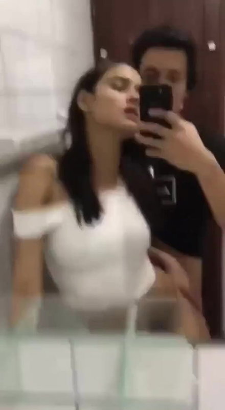 Couple fucking in toilet