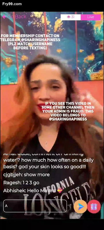 Aditi Mistry pink sports bra