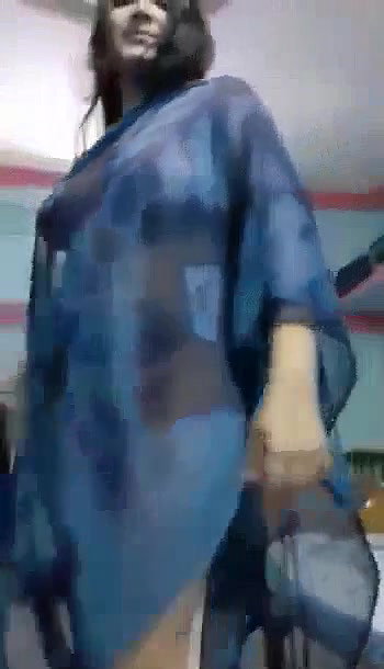 Bangla babe shy to show face during capture strip dance