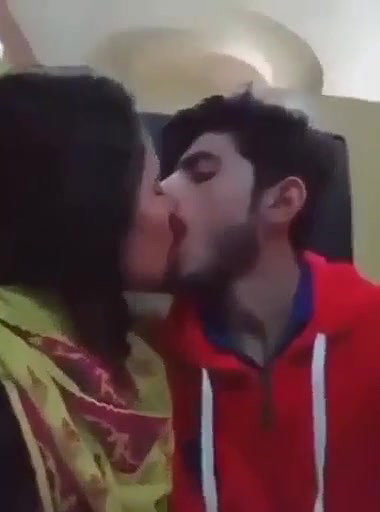 Cute Indian Couple Kissing