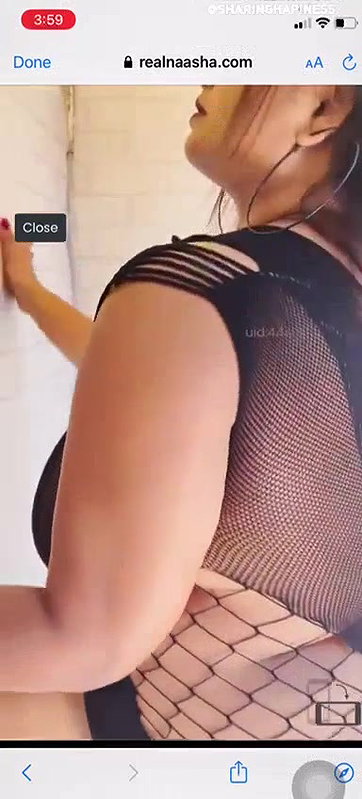 Naasha in netted dress