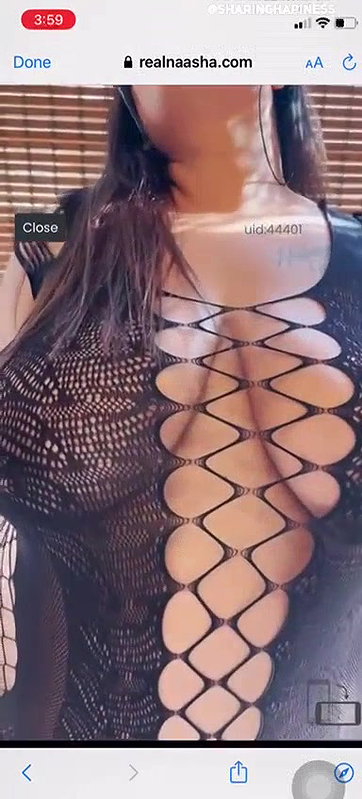 Naasha in netted dress