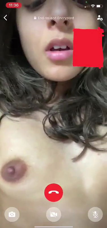 Horny Girl Showing Boobs & Fingering on WhatsApp Video Call
