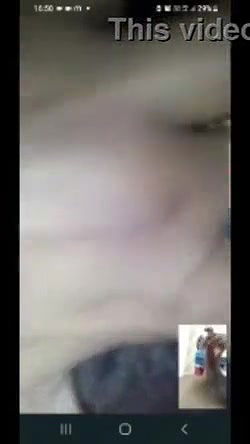 Horny girl fingering for lover