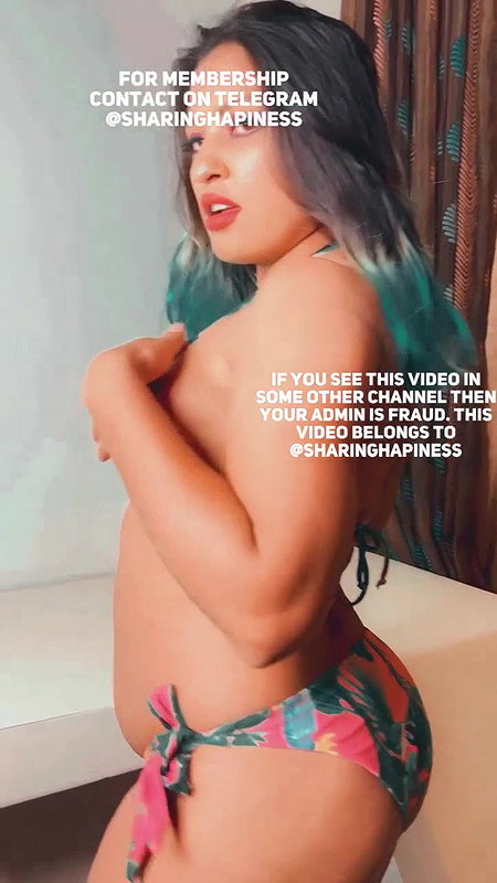 Anjali Gaud stripping her bikini