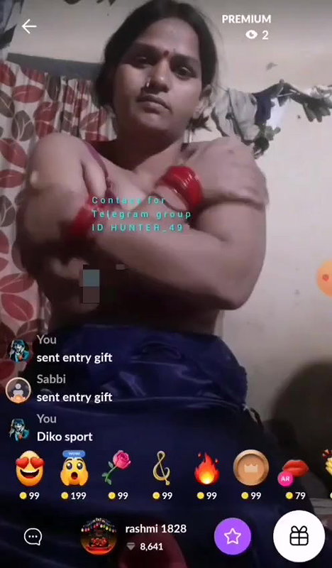rashmi 1828 Showing Hairy Armpits & Boobs on PREMIUM Tango Live