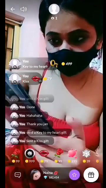Naina Showing Boobs, Pussy & Ass on 121 Tango Live