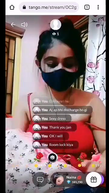 Naina Showing Boobs, Pussy & Ass on 121 Tango Live
