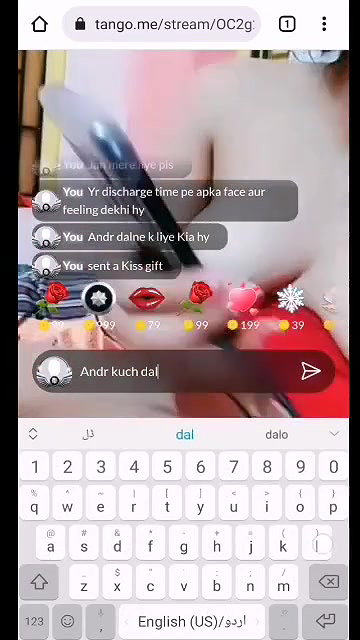 Naina Showing Boobs, Pussy & Ass on 121 Tango Live
