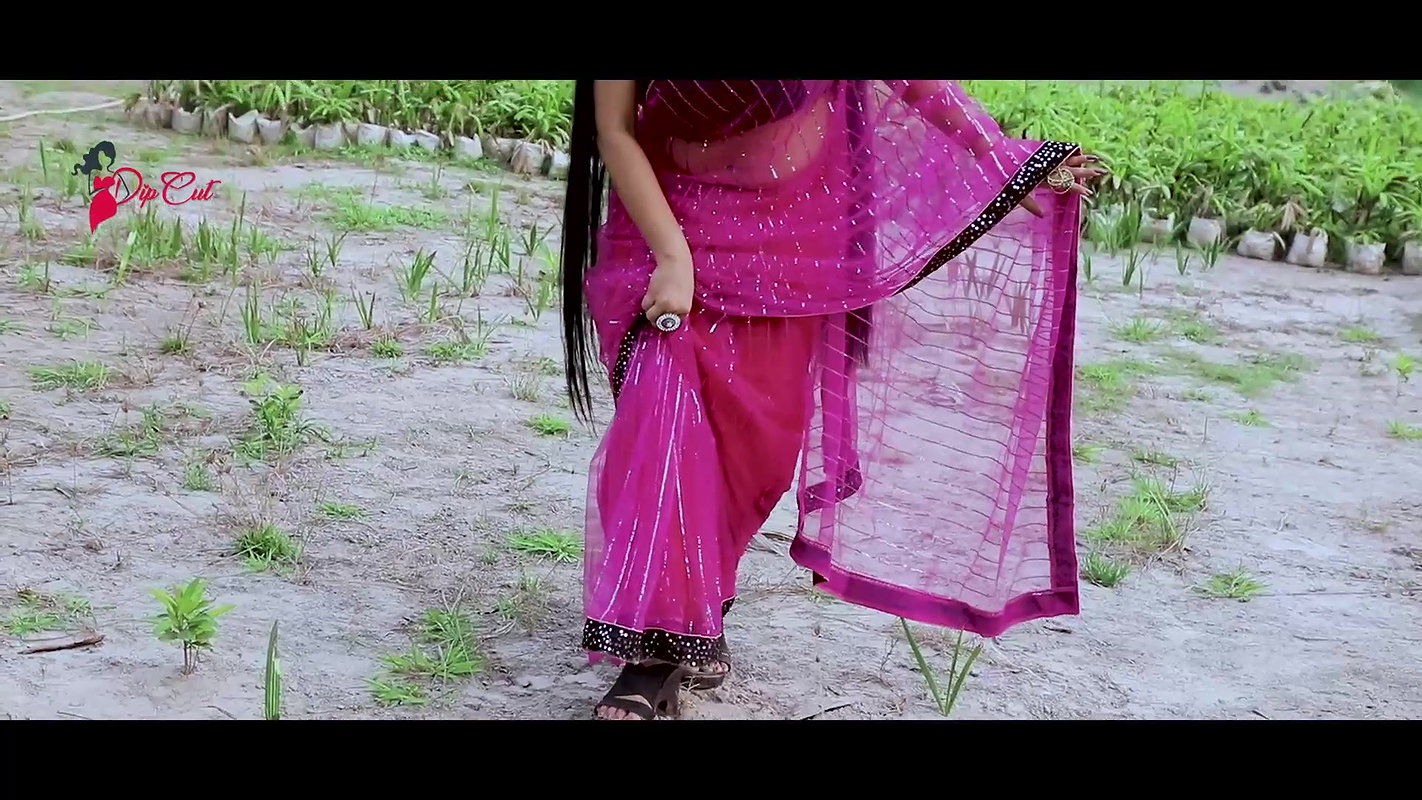 Varsha Flaunting Sexy Armpits & Deep Navel in Pink Net Saree