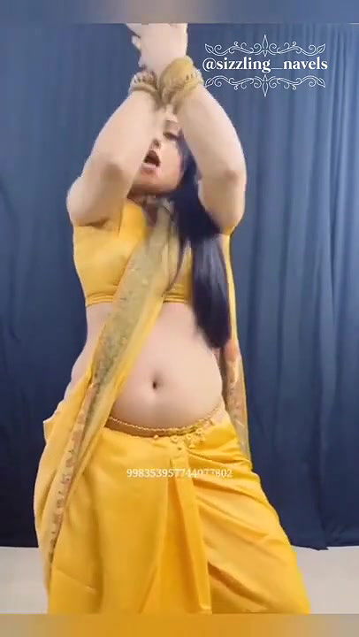 Anjaali rana real hot aunty deep navel thoppul shakes akkul belly chain compilation