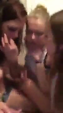 Totally Wasted Lesbian Teens Licking Pussy And Kissing On a Sleep Over