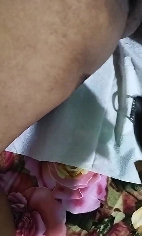 Amateur Couple Do A Show On The Bed.