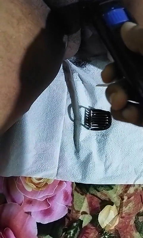 Amateur Couple Do A Show On The Bed.