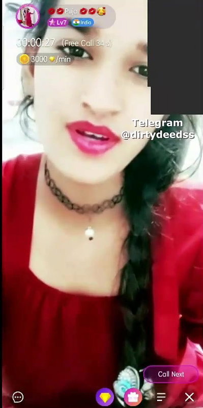 Puja Showing Boobs on PREMIUM 121 Chamet Live ~ with FACE