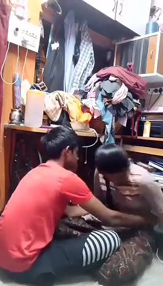 Desi boobs press in tailor shop