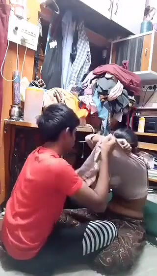 Desi boobs press in tailor shop
