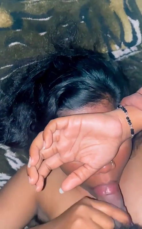 Desi Indian blowjob hard with boy friend in bedroom