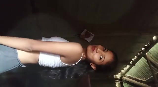 Village Slim Bhabhi playing own boobs and Fingering