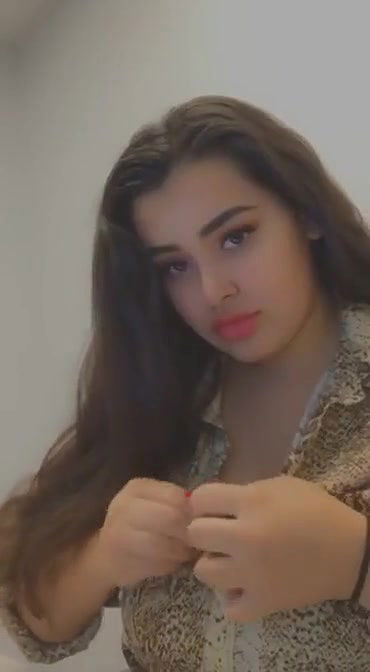 Hot girl boob playing