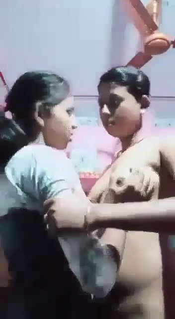 Desi Two Lesbian Sister Boob Sock