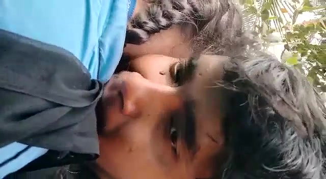 Lover Kissing Boob Sucking in The Park