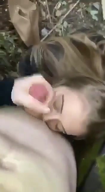 Young Students Outdoor Public Blowjob Session