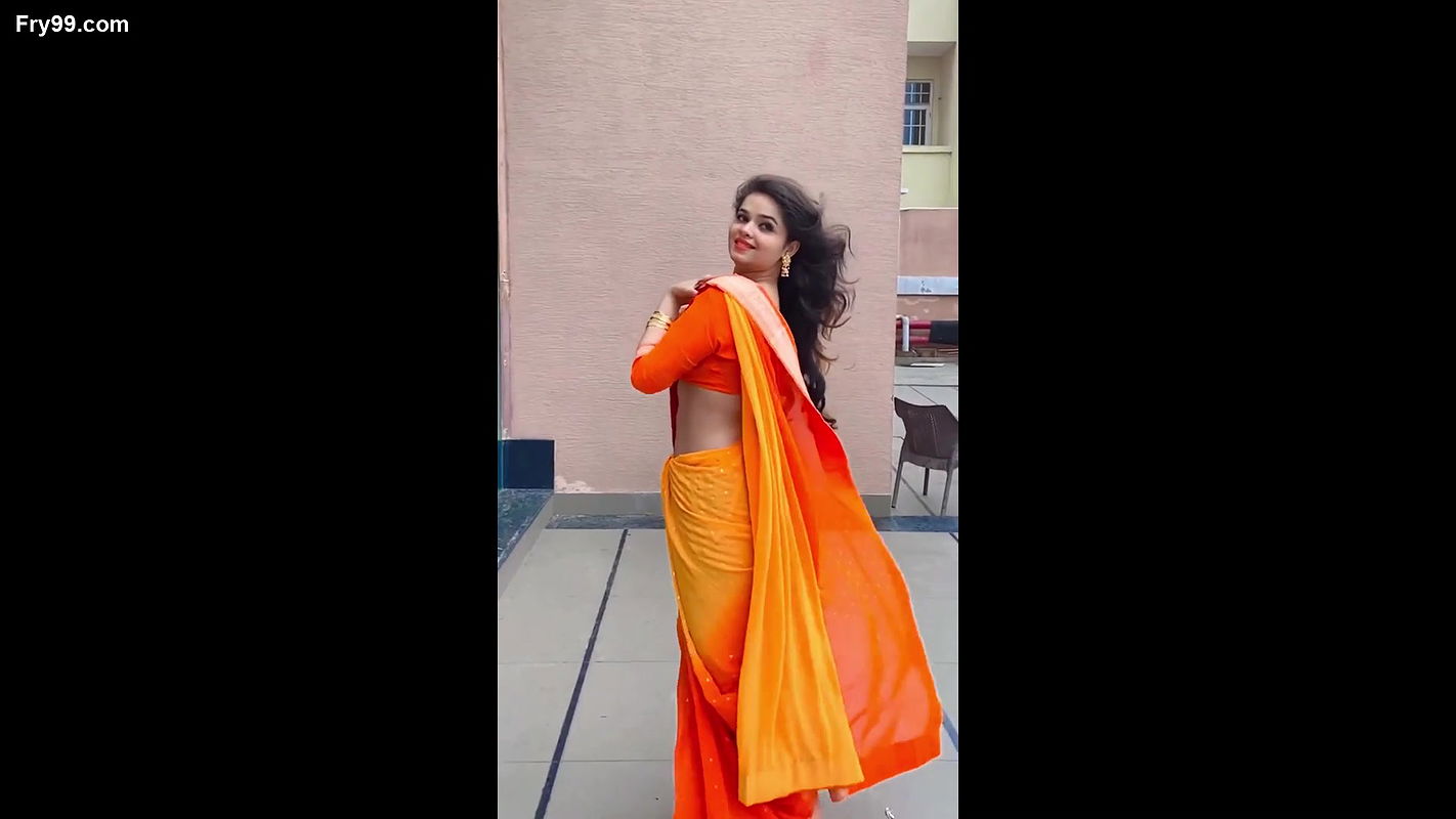 Vibu neha hot saree stripping blouse boobs sexy navel show