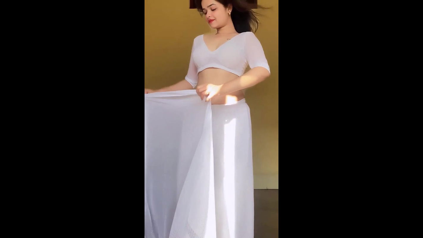 Vibu neha hot saree stripping blouse boobs sexy navel show