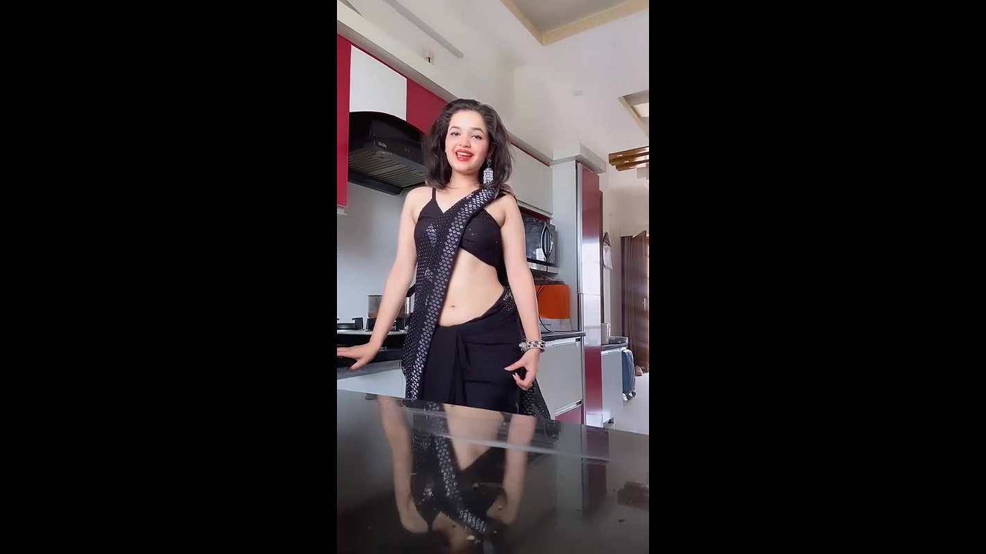 Vibu neha latest saree stripping blouse boobs sexy navel show